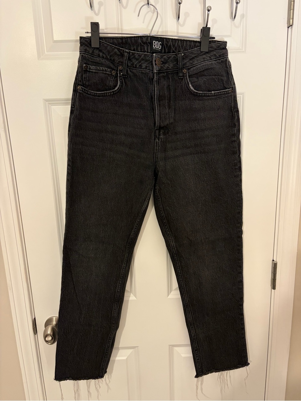 BDG Dillon Black High-Rise Straight Leg Jeans Size 31